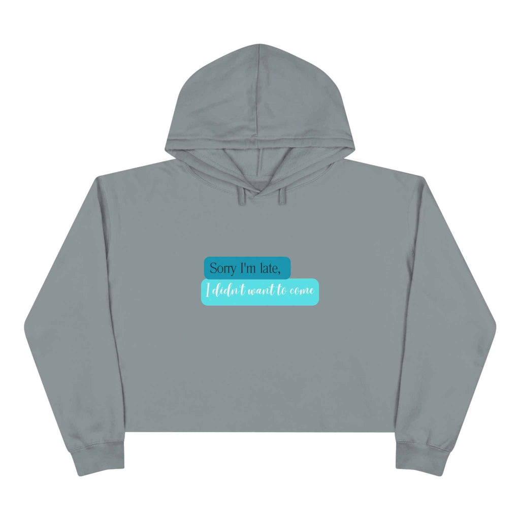 Sorry Crop Hoodie: Stylish Adult Sweatshirt for Comfort and Style Women's Top
