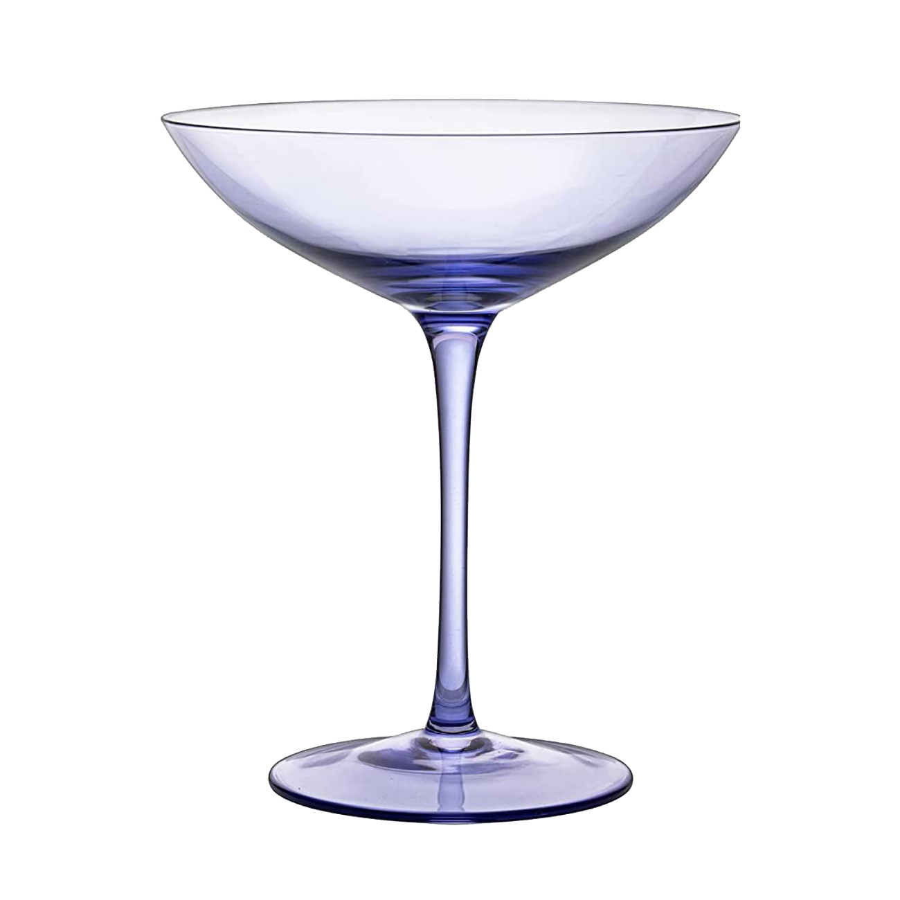 Corso Champagne Coupe Cocktail Glassware, Set of 2, Purple