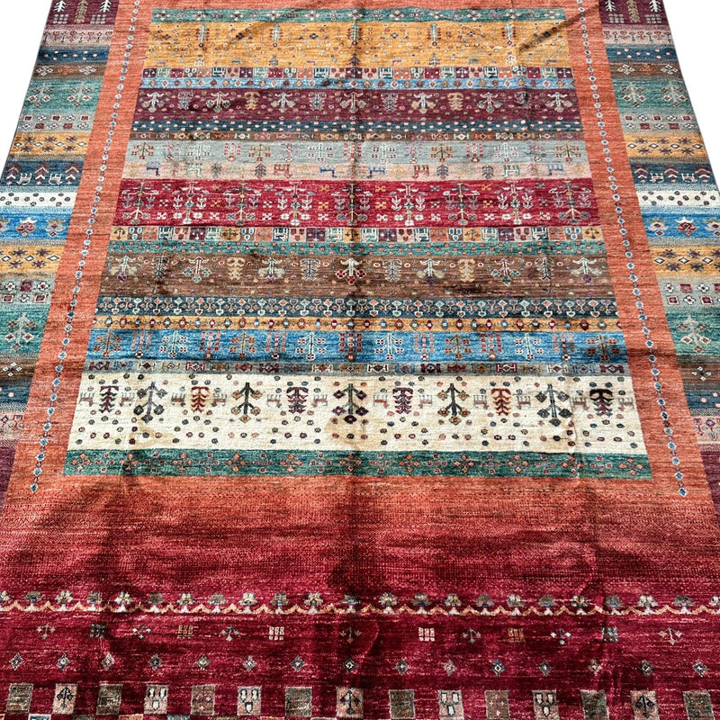 Afghani Khorjin Wool Rug – 7' x 9'10