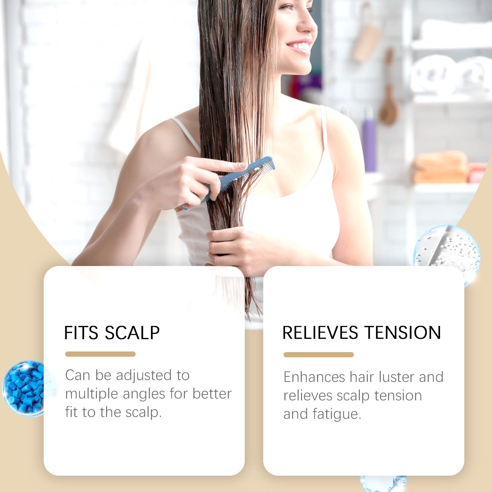 Manual Scalp Essence Massager, Soothing Massage Scalp Repair Strong Hair Care Massager