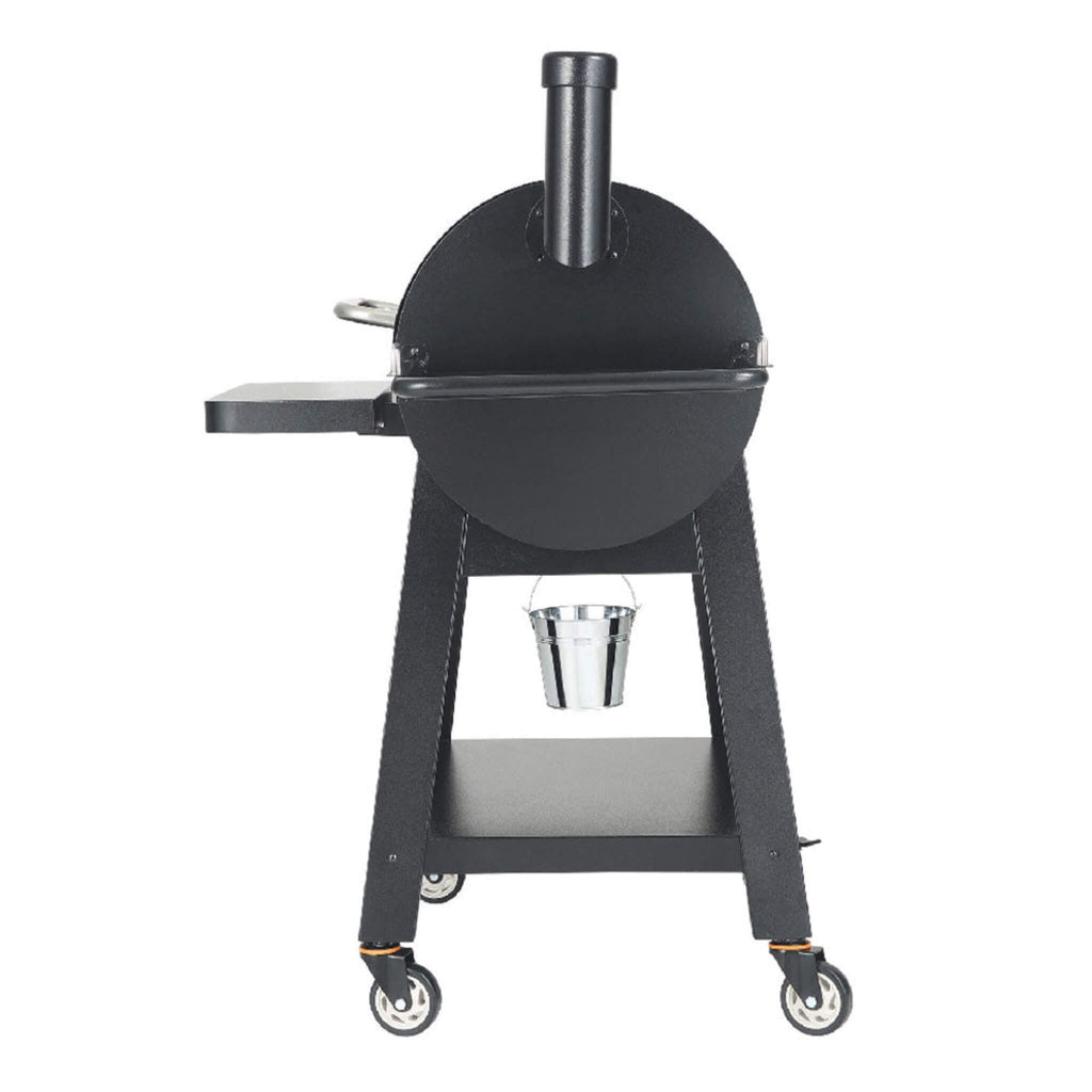 53" Heavy Duty Portable Wood Pellet BBQ Grill With Cart (SAK93641)