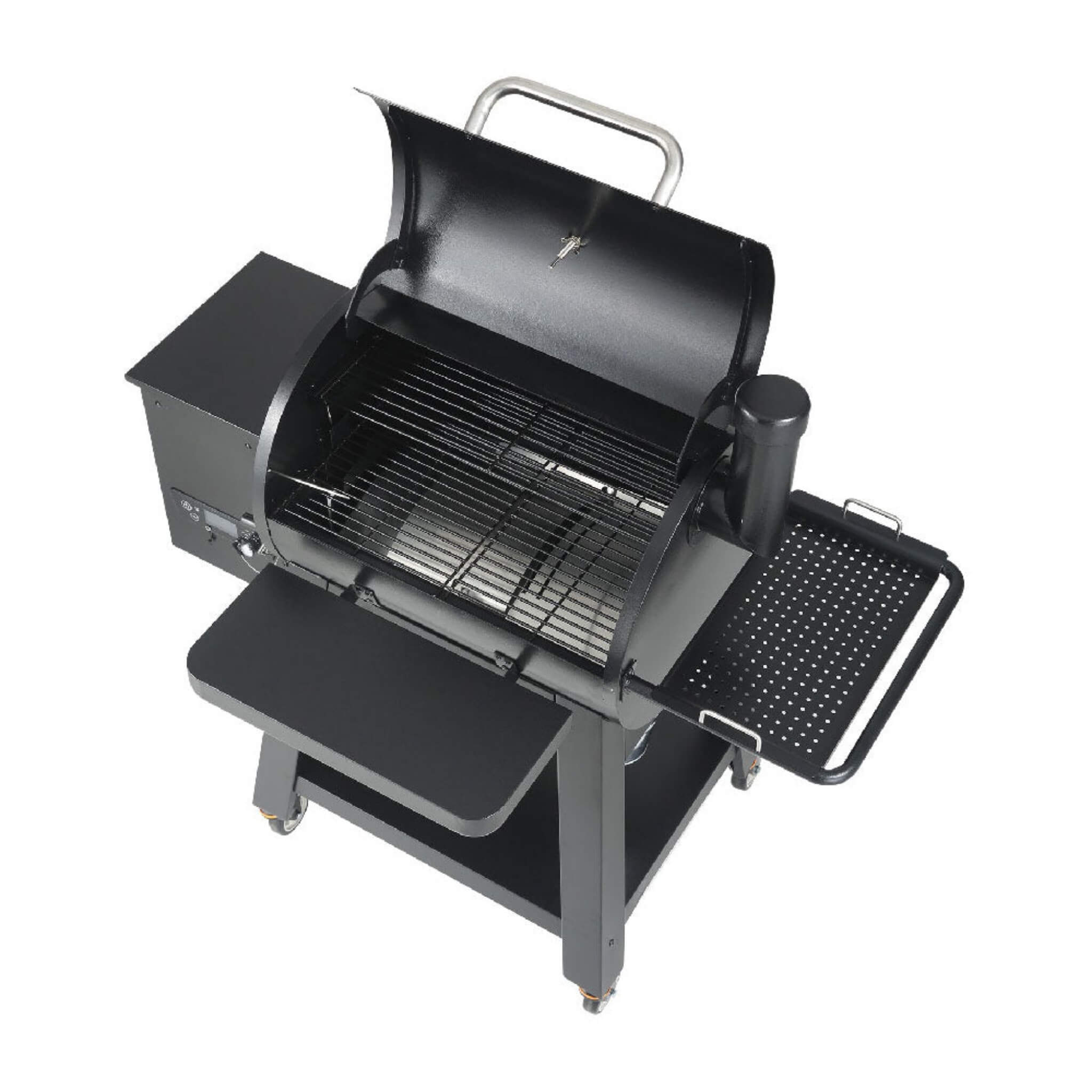 53" Heavy Duty Portable Wood Pellet BBQ Grill With Cart (SAK93641)