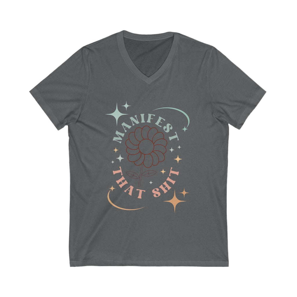 V-Neck Tee, Manifestation Shirt, Law of Attraction Top, Positive Affirmation Tee, Inspirational T-Shirt, Motivational Apparel