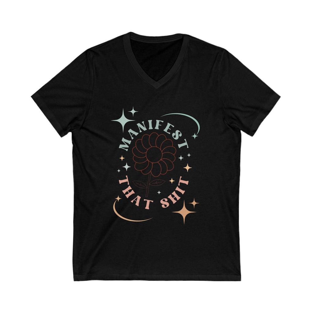 V-Neck Tee, Manifestation Shirt, Law of Attraction Top, Positive Affirmation Tee, Inspirational T-Shirt, Motivational Apparel