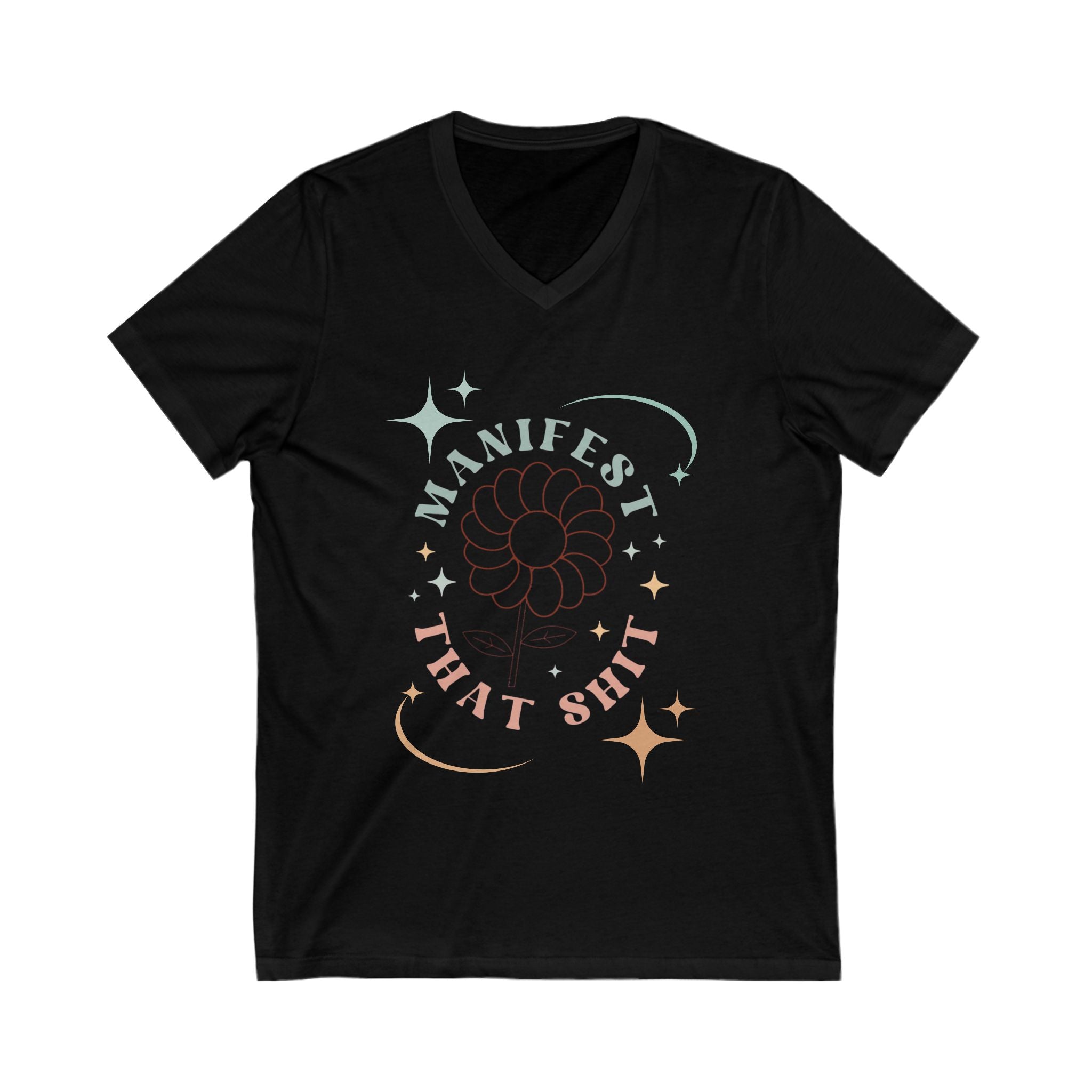 V-Neck Tee, Manifestation Shirt, Law of Attraction Top, Positive Affirmation Tee, Inspirational T-Shirt, Motivational Apparel