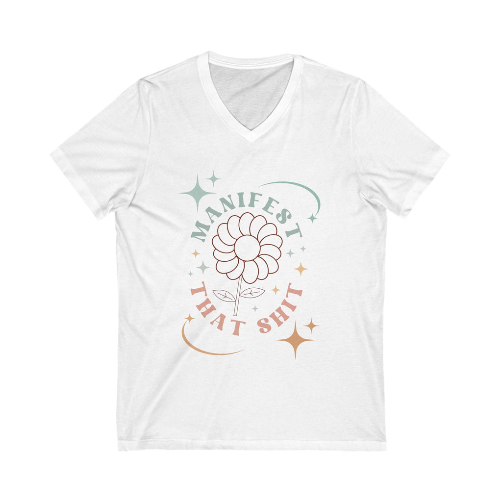 V-Neck Tee, Manifestation Shirt, Law of Attraction Top, Positive Affirmation Tee, Inspirational T-Shirt, Motivational Apparel
