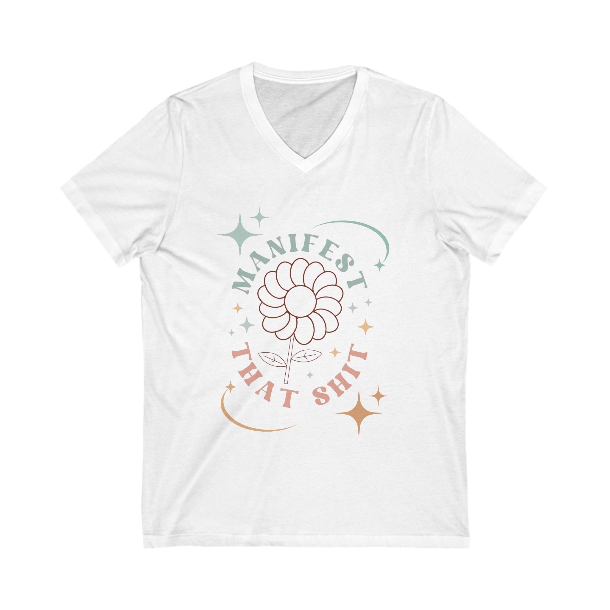 V-Neck Tee, Manifestation Shirt, Law of Attraction Top, Positive Affirmation Tee, Inspirational T-Shirt, Motivational Apparel