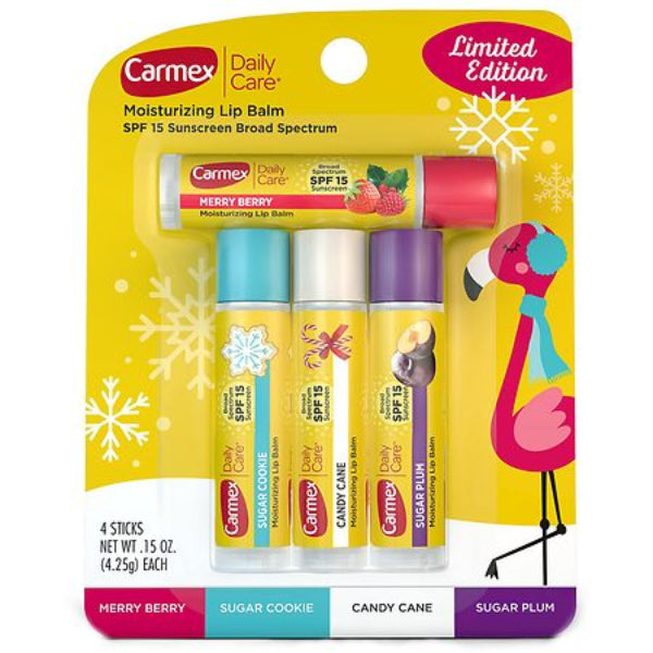 CARMEX Daily Care Moisturizing Lip Balm Sticks (4 Pack)