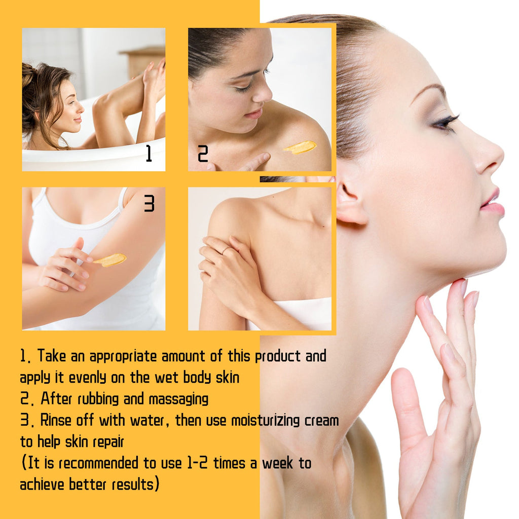 Turmeric Body Scrub Cleanses Skin Exfoliating Melanin Whitening Moisturizing Skin Scrub