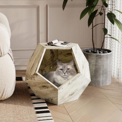 25.98'' Modern Pet Furniture Cat Carrier, Sofa Side Table, Planter MDF Multifunctional Furniture, Burmese Sumac