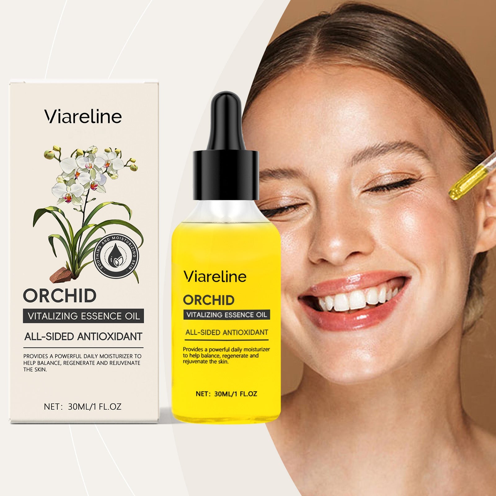 Orchid Brightening Essence Oil Brightening Delicate Skin Nourishing And Hydrating Skin Care Essence Oil