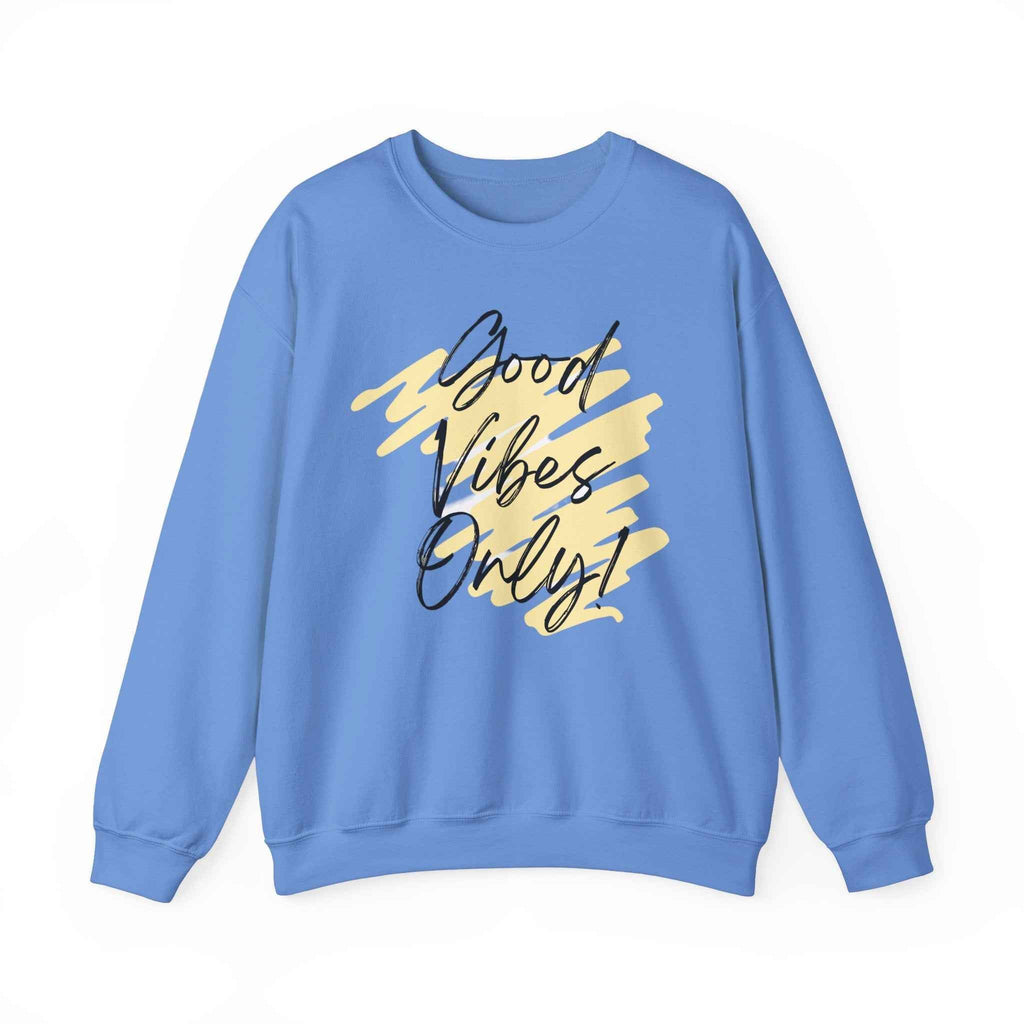 Vibes Phrase Good Vibes Crewneck Women's Top