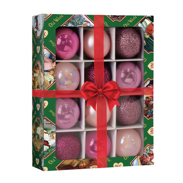 12 Count 1.5" Posh Pink Balls Ornament