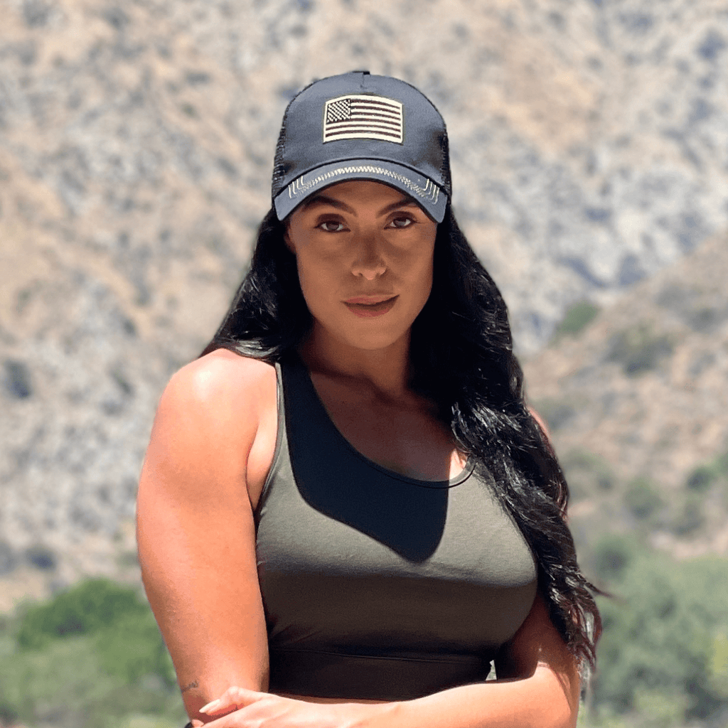 JupiterGear American Flag Trucker Hat with Adjustable Strap | Breathable & Unisex