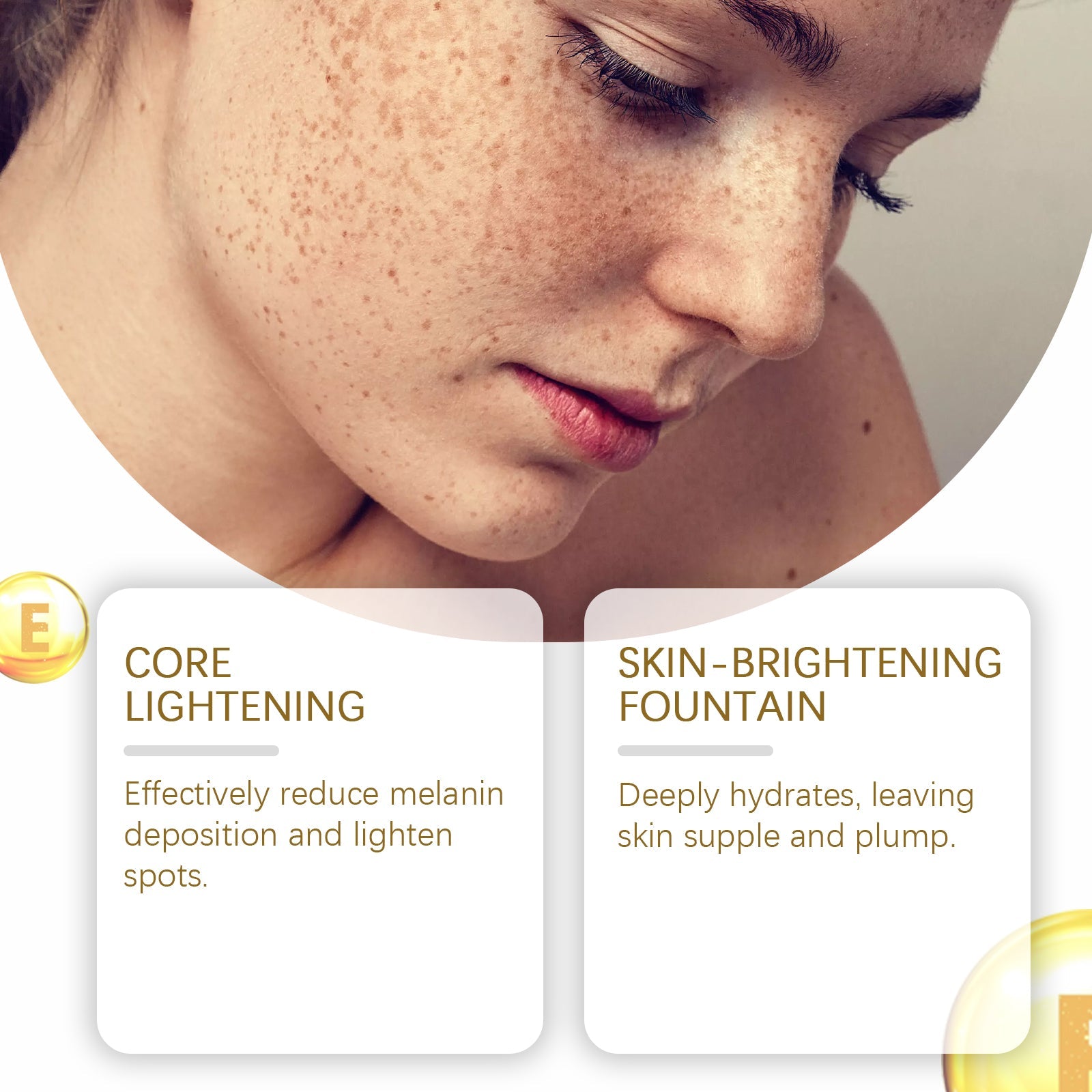 Facial Essential Oil, Brightening And Darkening Skin, Hydrating And Moisturizing Facial Essence