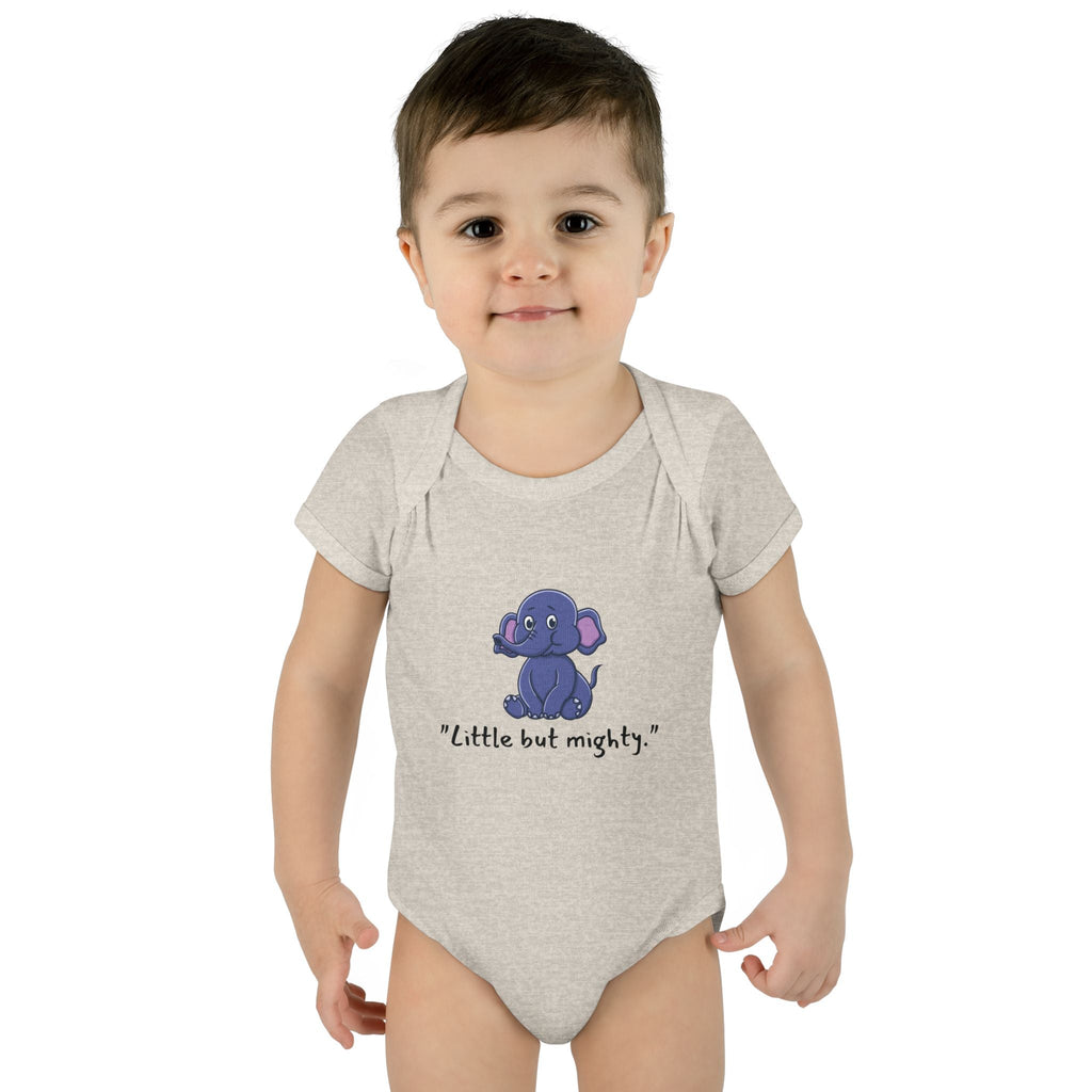 Baby Bodysuit - Little But Mighty Elephant