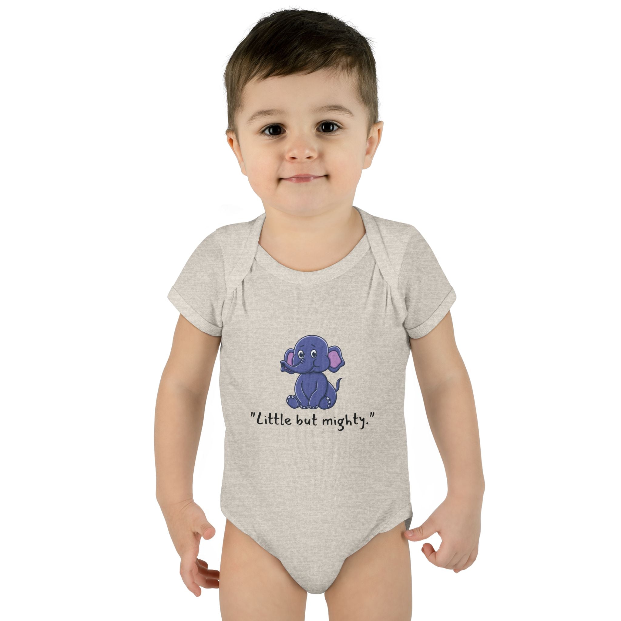 Baby Bodysuit - Little But Mighty Elephant