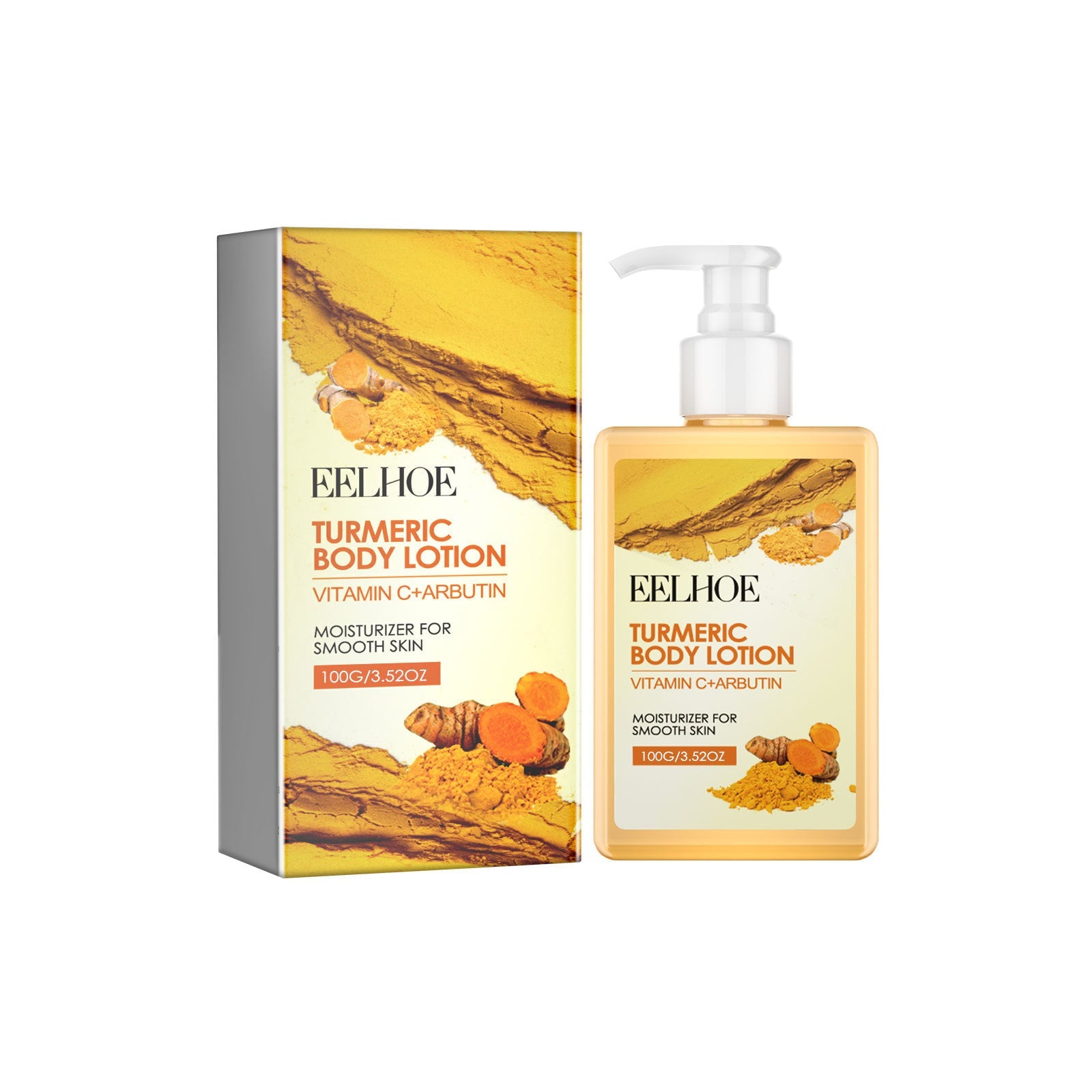 Turmeric Body Lotion, Moisturizing And Moisturizing Whitening Skin Refreshing And Brightening Winter Skin Care Body Lotion