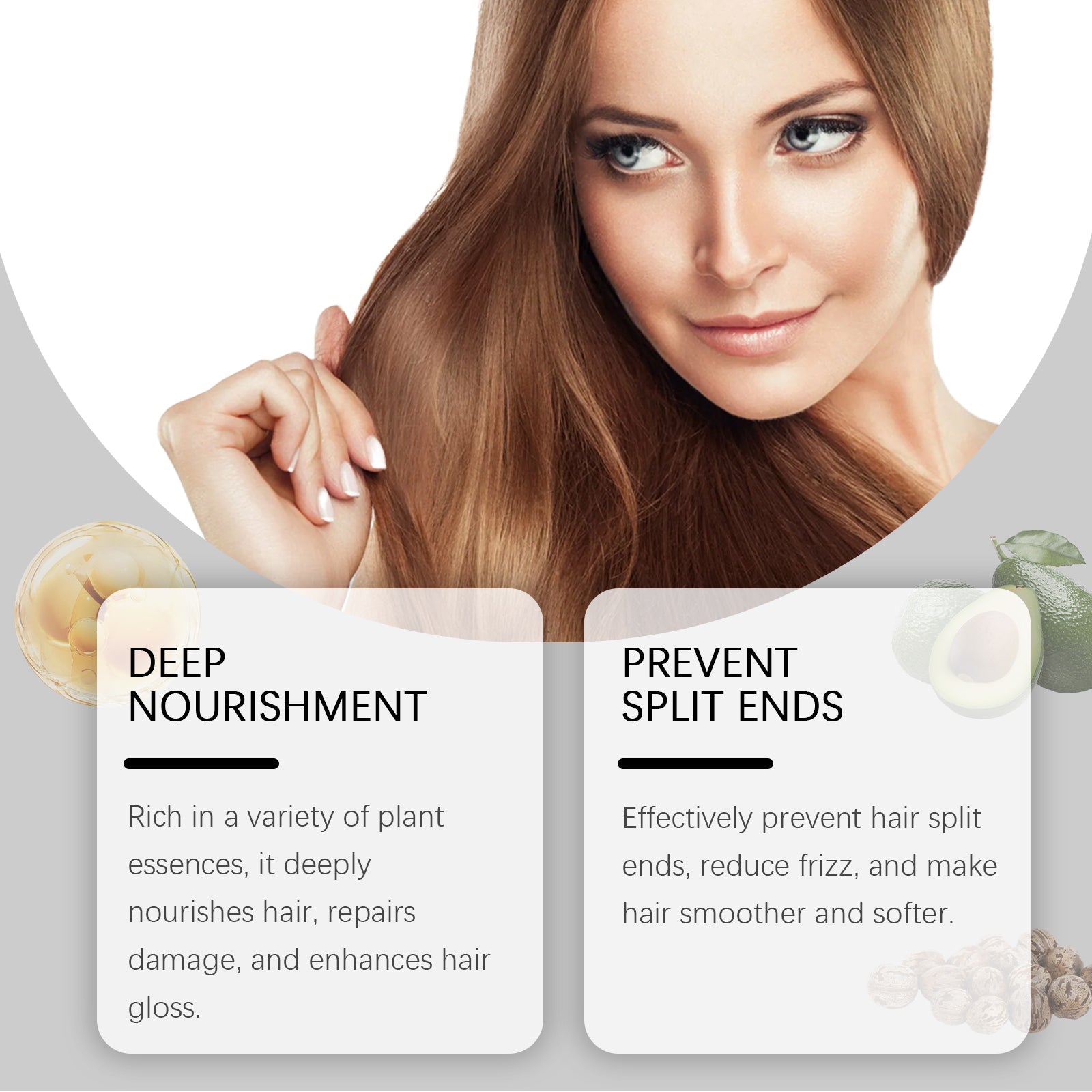 Nourishing Leave-In Conditioner Repair Dry Hair, Moisturize Hair, Soften And Shine Hair Care Essence