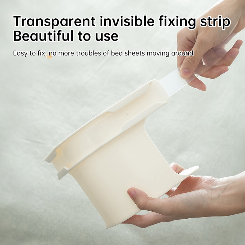 4 Heavy-Duty Bedsheet Corner Clips. High - quality, durable, and reliable. Ideal for securing bed sheets and protectors.