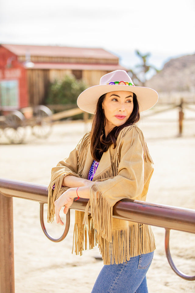 Dusty Rose Western Hat