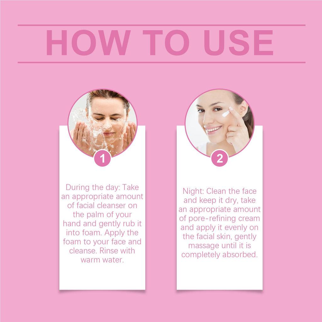 Pore Refinement Essence Set, Deeply Clean The Skin And Fine Pore Skin Cream