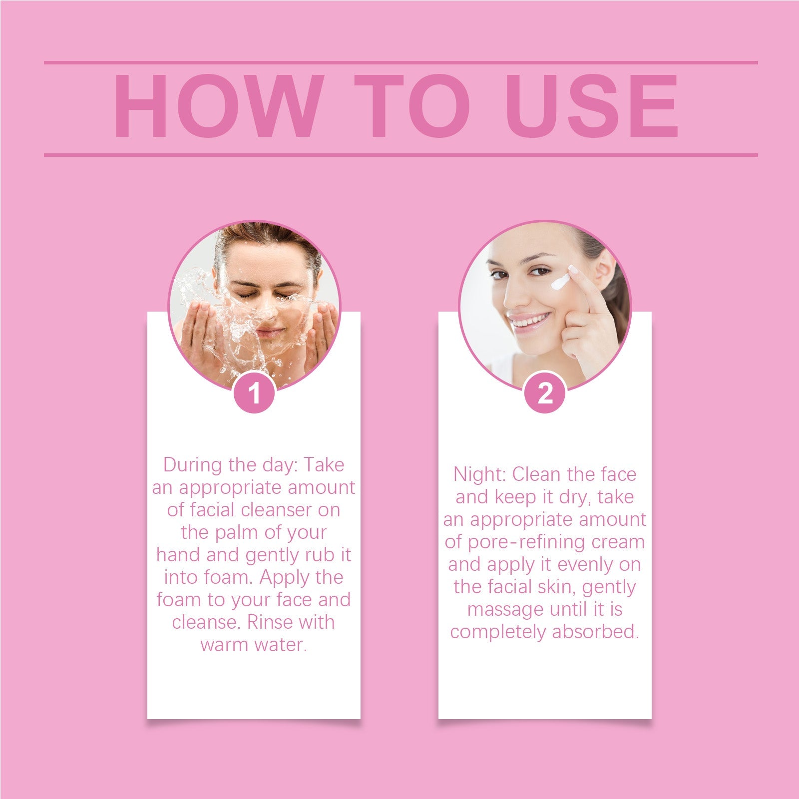 Pore Refinement Essence Set, Deeply Clean The Skin And Fine Pore Skin Cream