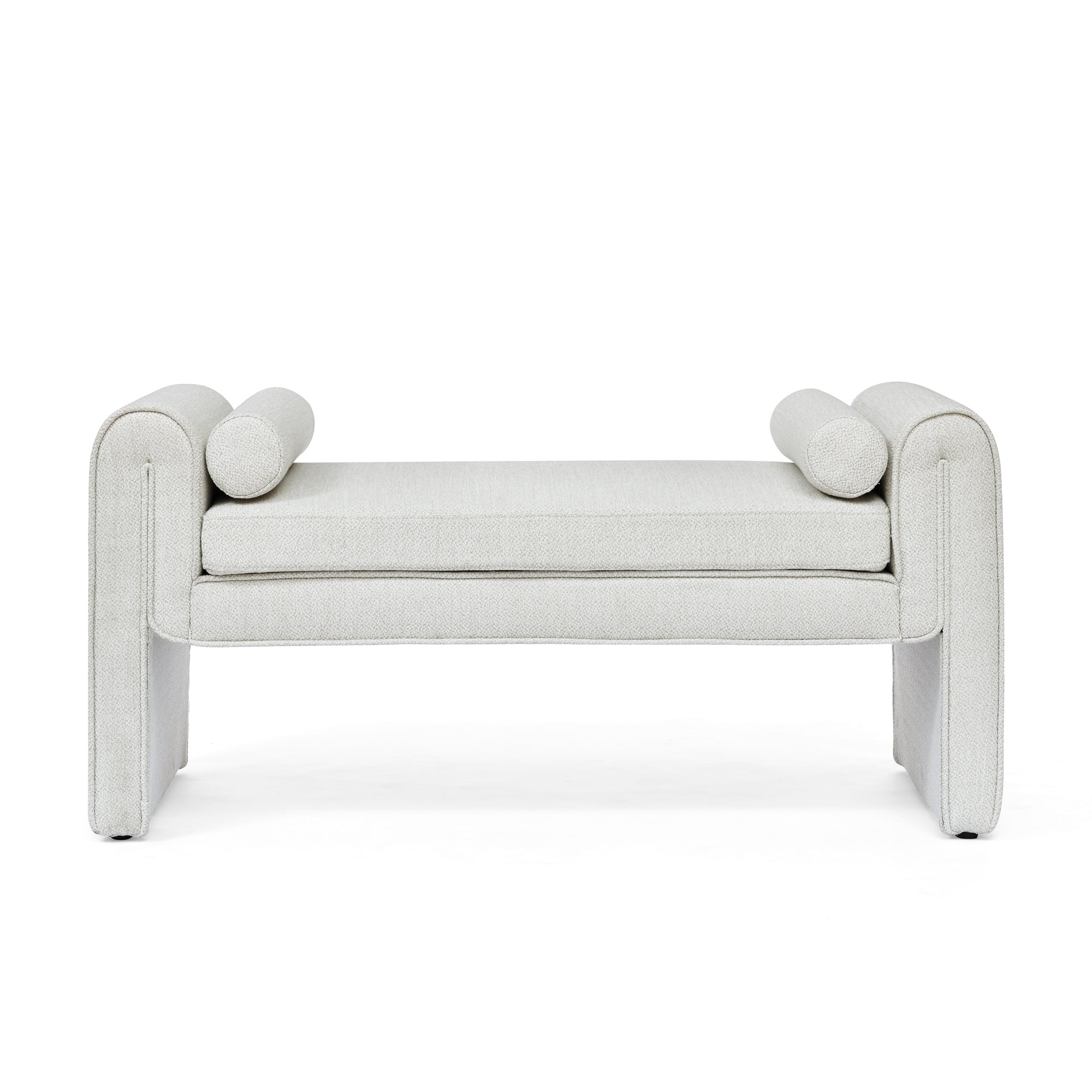 Bedroom storage stool, linen storage stool, large storage space, 50.39 inches white