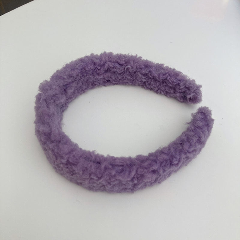 Plush headband hair clip