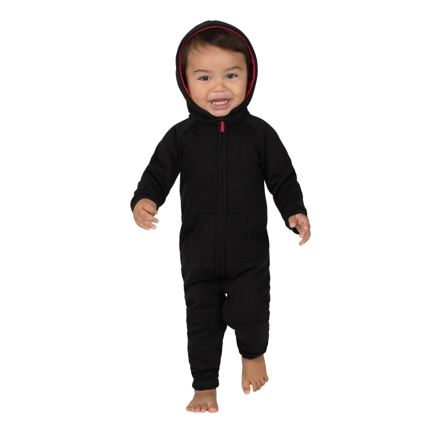 Family Matching Black & Red Hoodie Onepiece Onesie