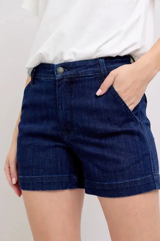 Judy Blue Jeans - Full Size High Waist Denim Shorts