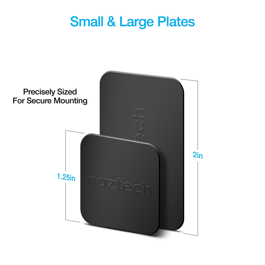 Naztech MagBuddy Universal Metal Plates Black (13626-HYP)