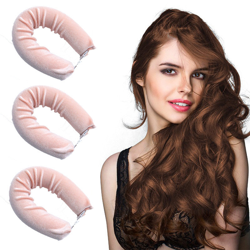 Sleeping lazy heatless hair curler simple big wave bold curling iron