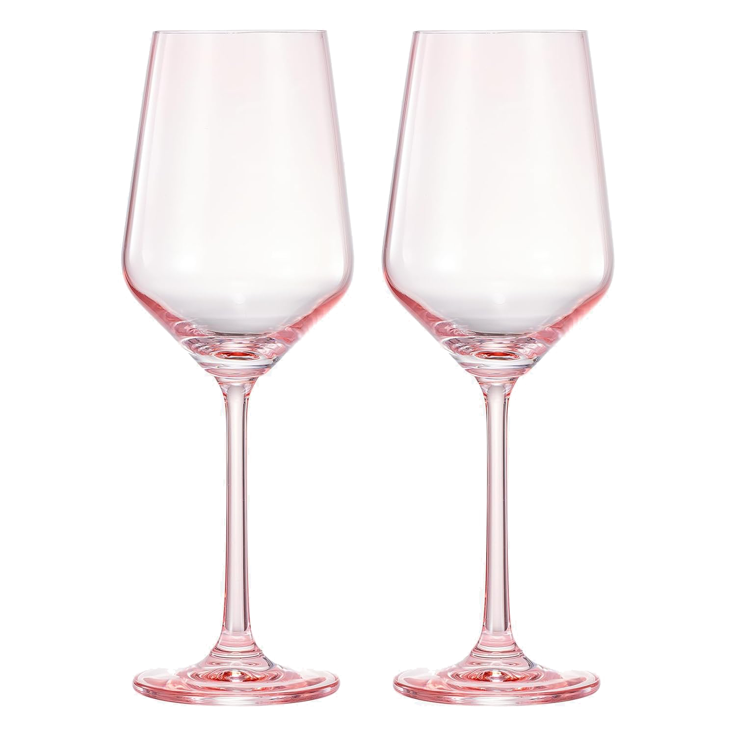 Monet Stemmed Wine Glassware, Magenta, Set of 2