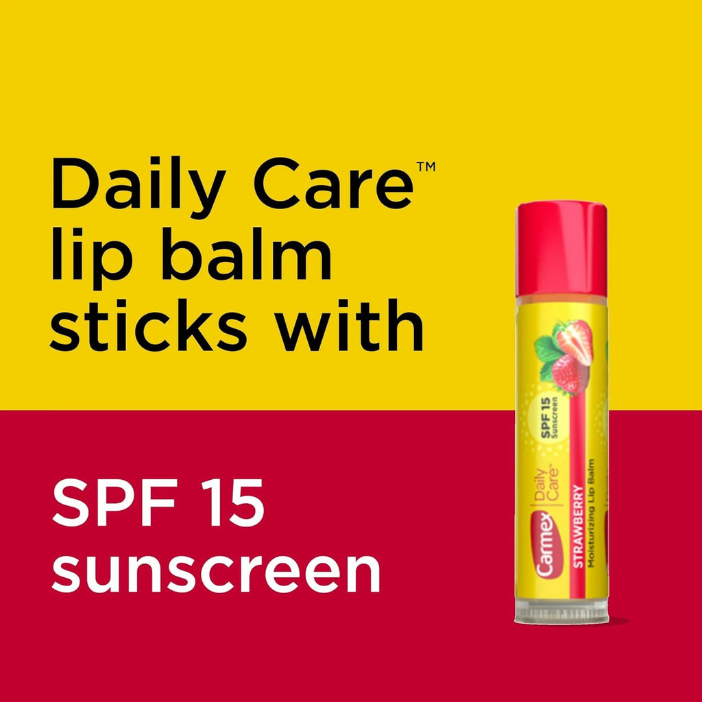 CARMEX Daily Care Moisturizing Lip Balm Sticks (4 Pack)