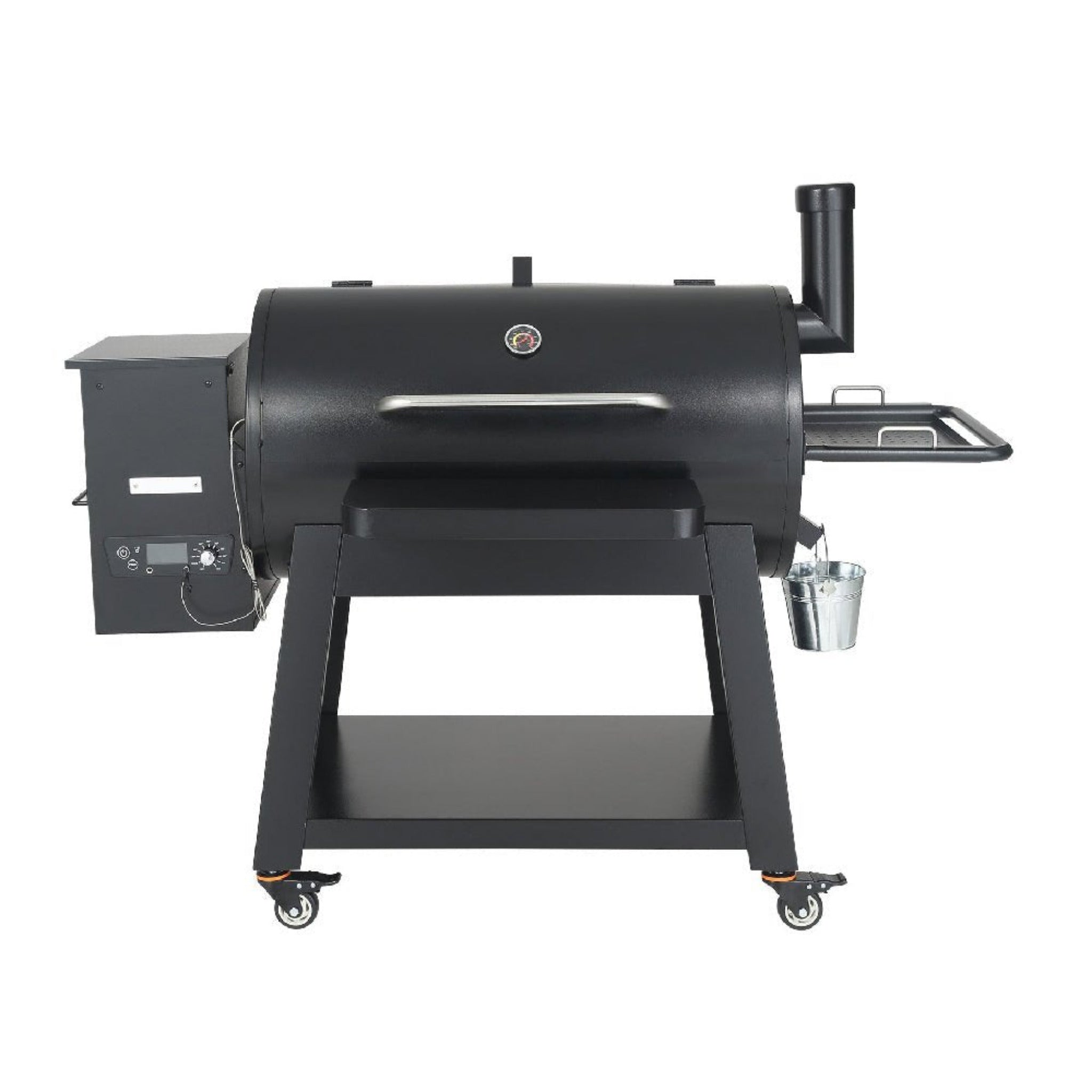 62" Heavy Duty Portable Wood Pellet BBQ Grill With Cart (SAK91308)