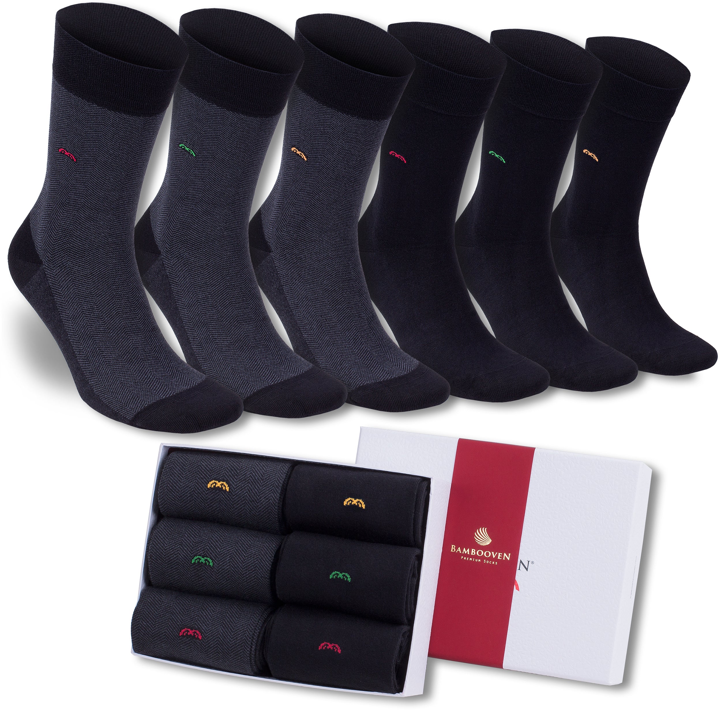 Men’s Bamboo Dress & Trouser Socks 6-Pack - 623