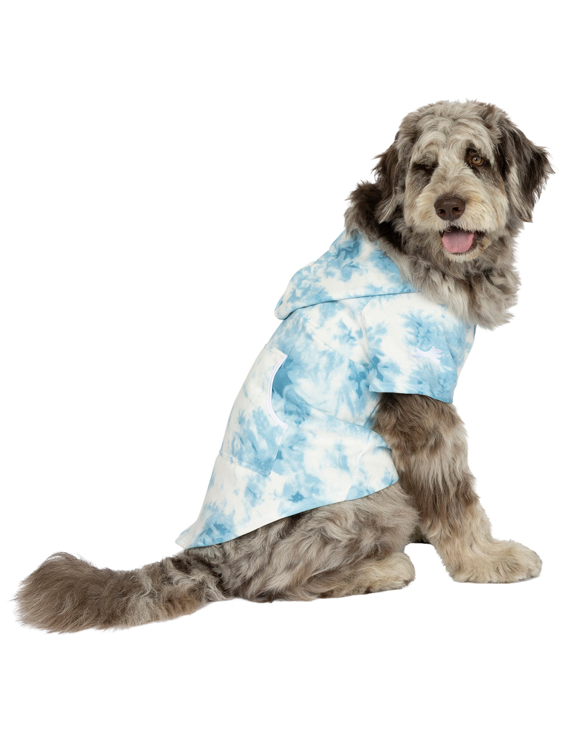 Tie Dye Blue Pet Hoodie