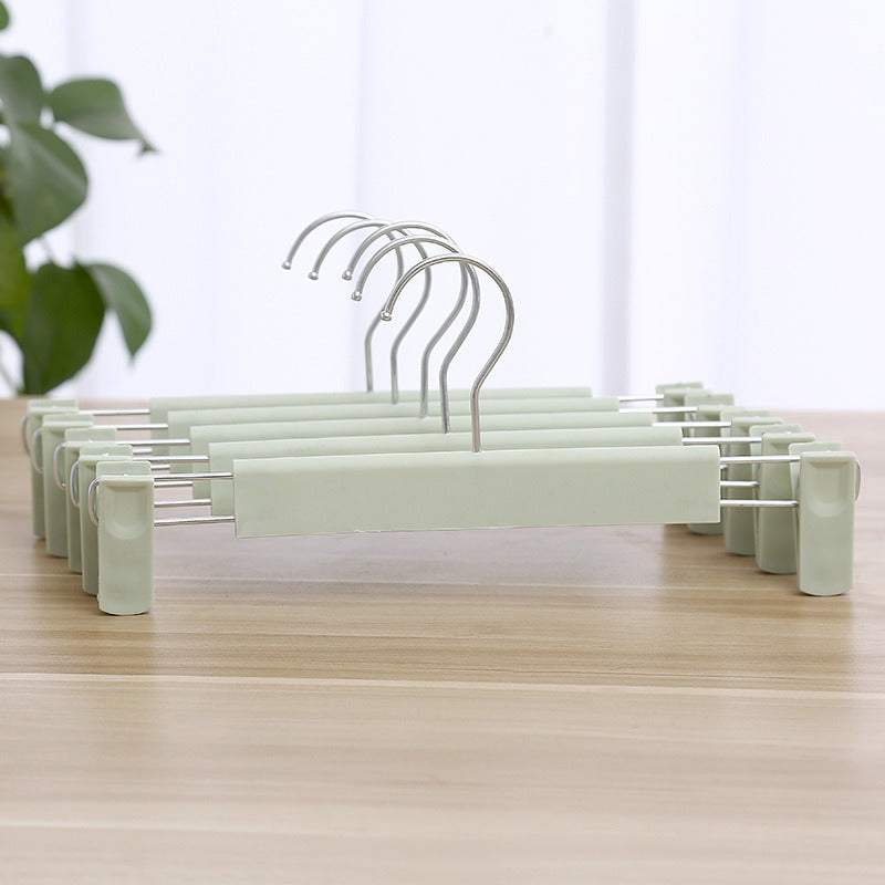 Non-Slip Plastic Clothes Rack Trouser Rack Skirt Clip Underwear Rack Frosted Drying Clothes Rack