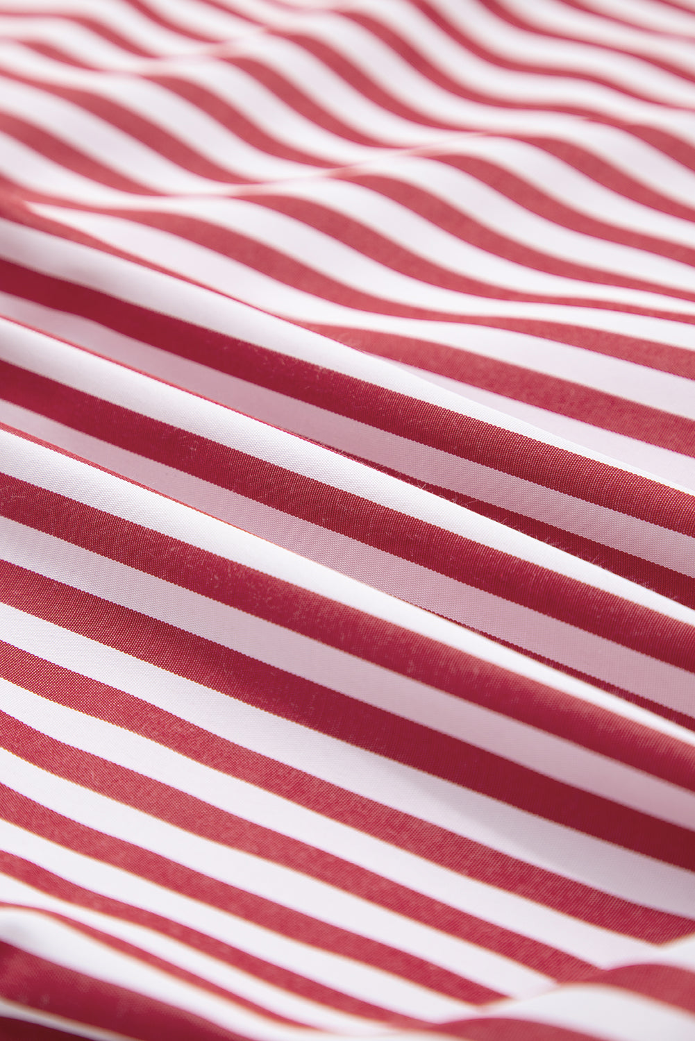 Stripe Patch Pocket Side Slit Buttoned Shirt