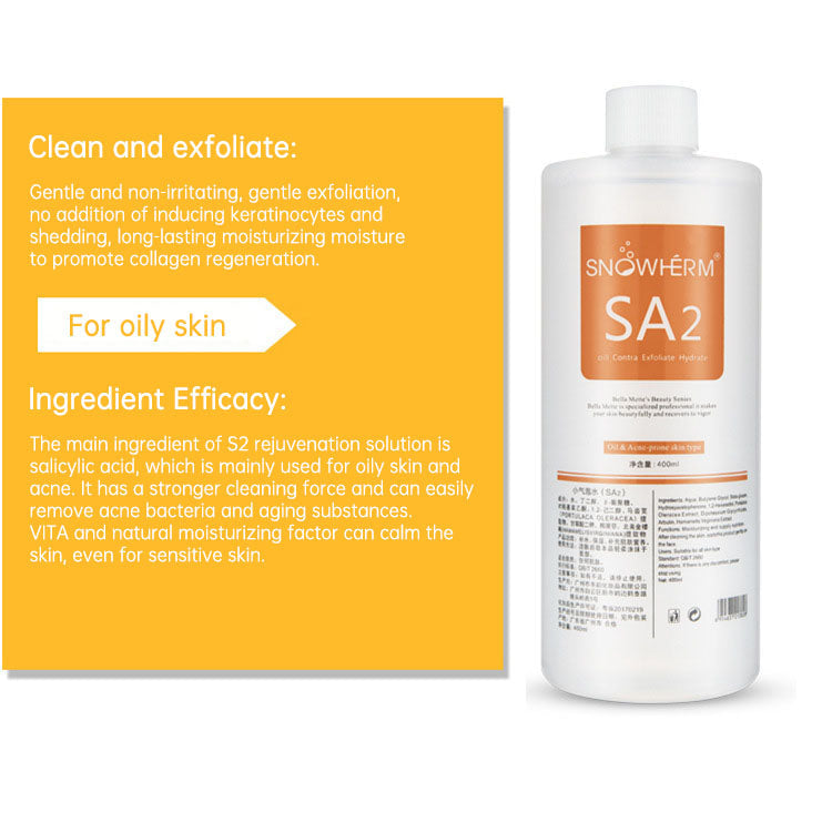 Solution Skin Clear Essence Product Hydra Facial Serum for Hydrafacial Machine Skin Deep Cleaning 400ml