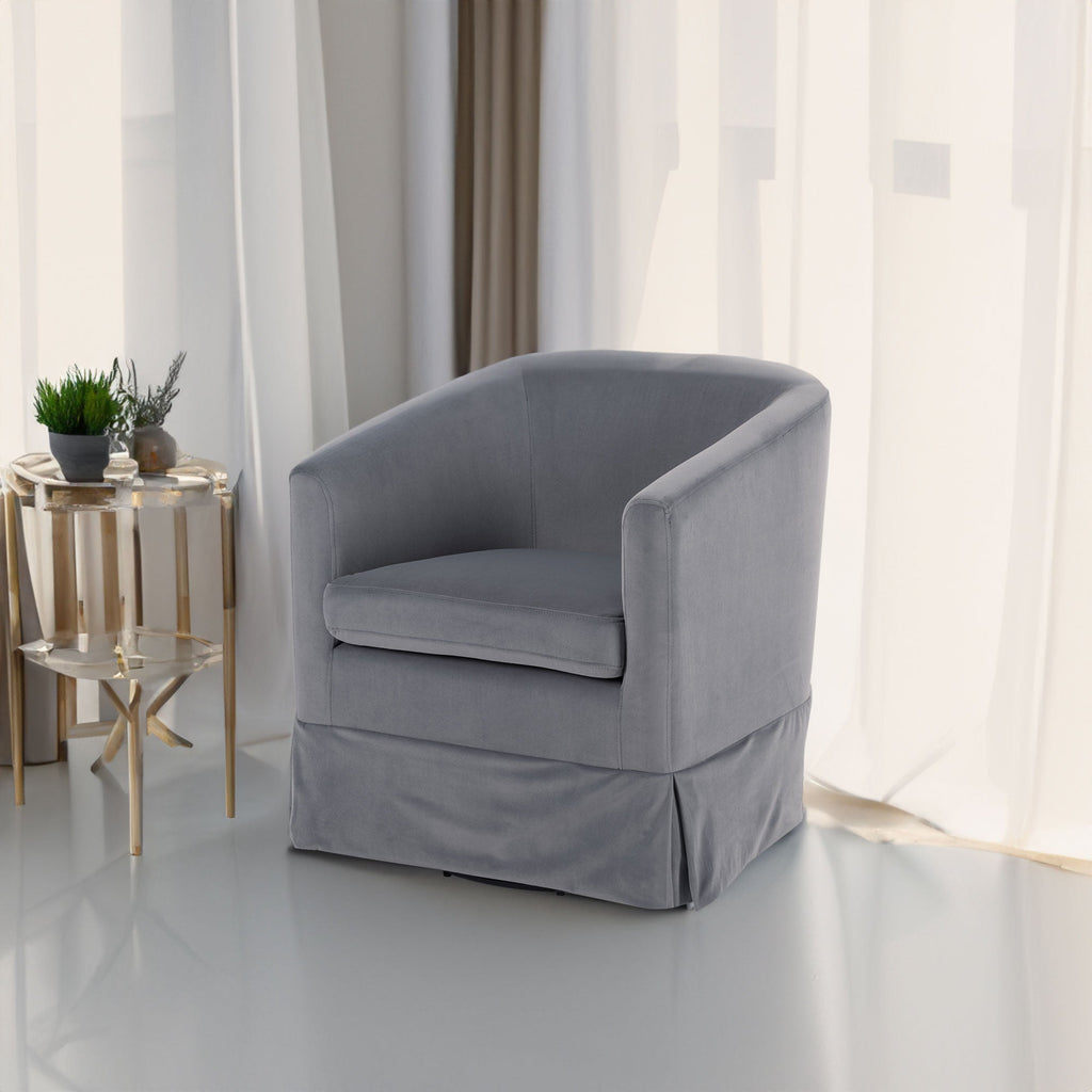 27.36" Wide Swivel Chair Gray
