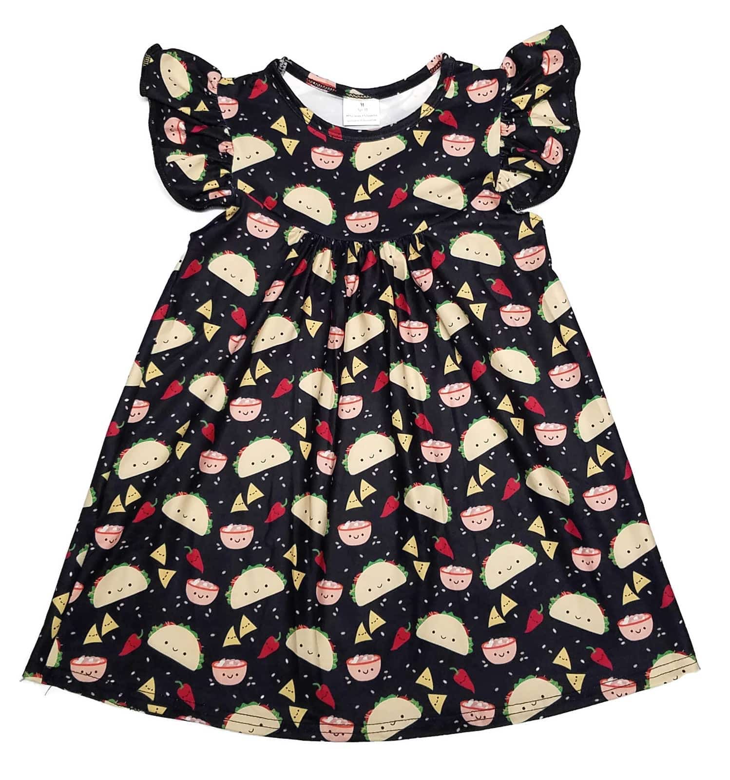 Taco Flutter Milk Silk Dress