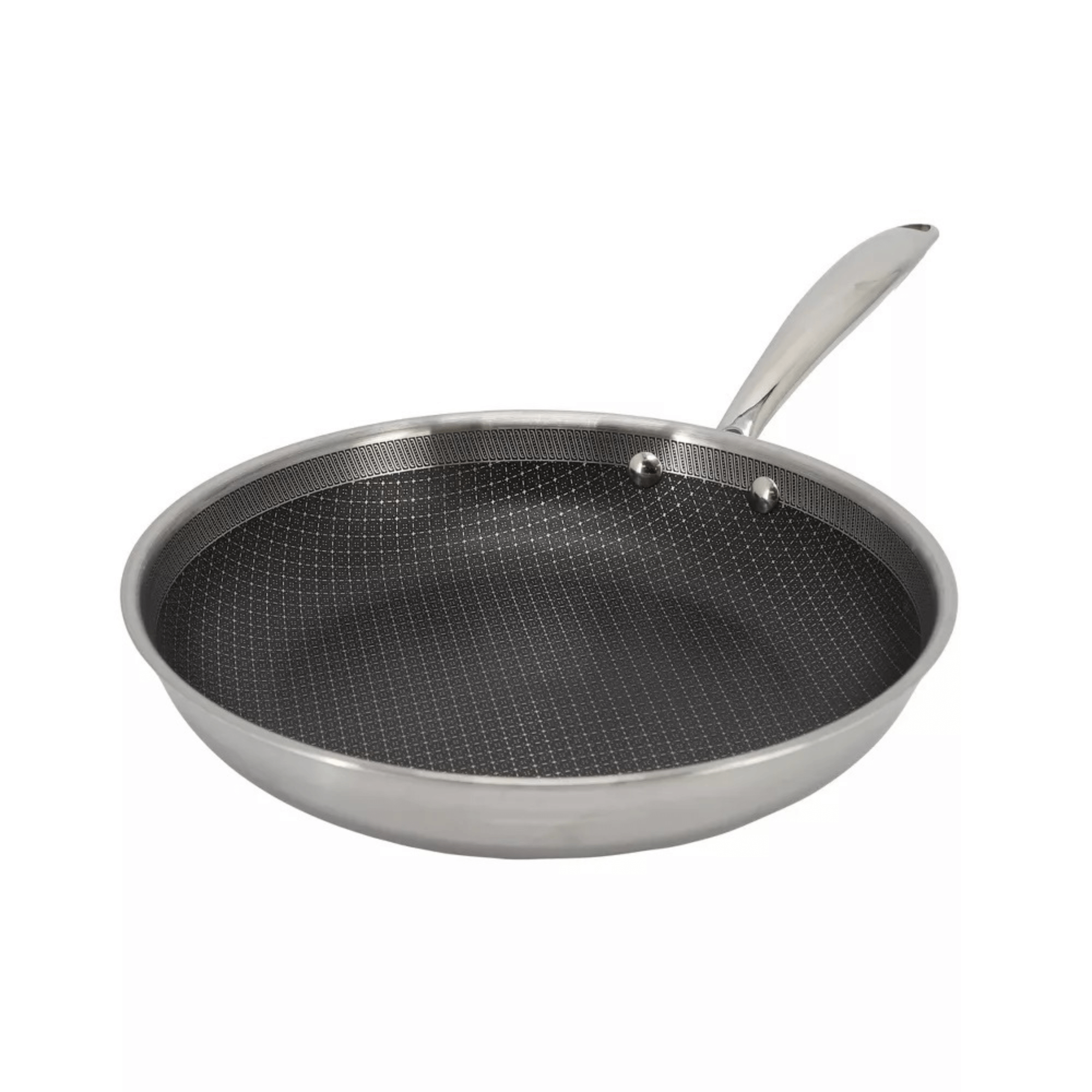 Better Chef 10-Inch 3-Ply Stainless Steel Nonstick Fry Pan with Rolled Edge