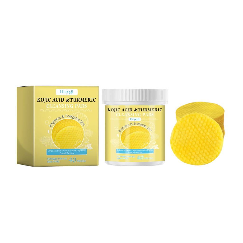 Turmeric Acid Cleansing Pad Facial Daily Cleansing Gentle Skin Care Moisturizing Skin Brightening Cleanser
