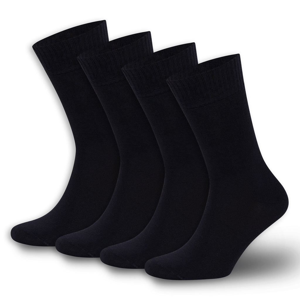 Men’s & Women’s Bamboo Diabetic Crew Socks 4-Pack