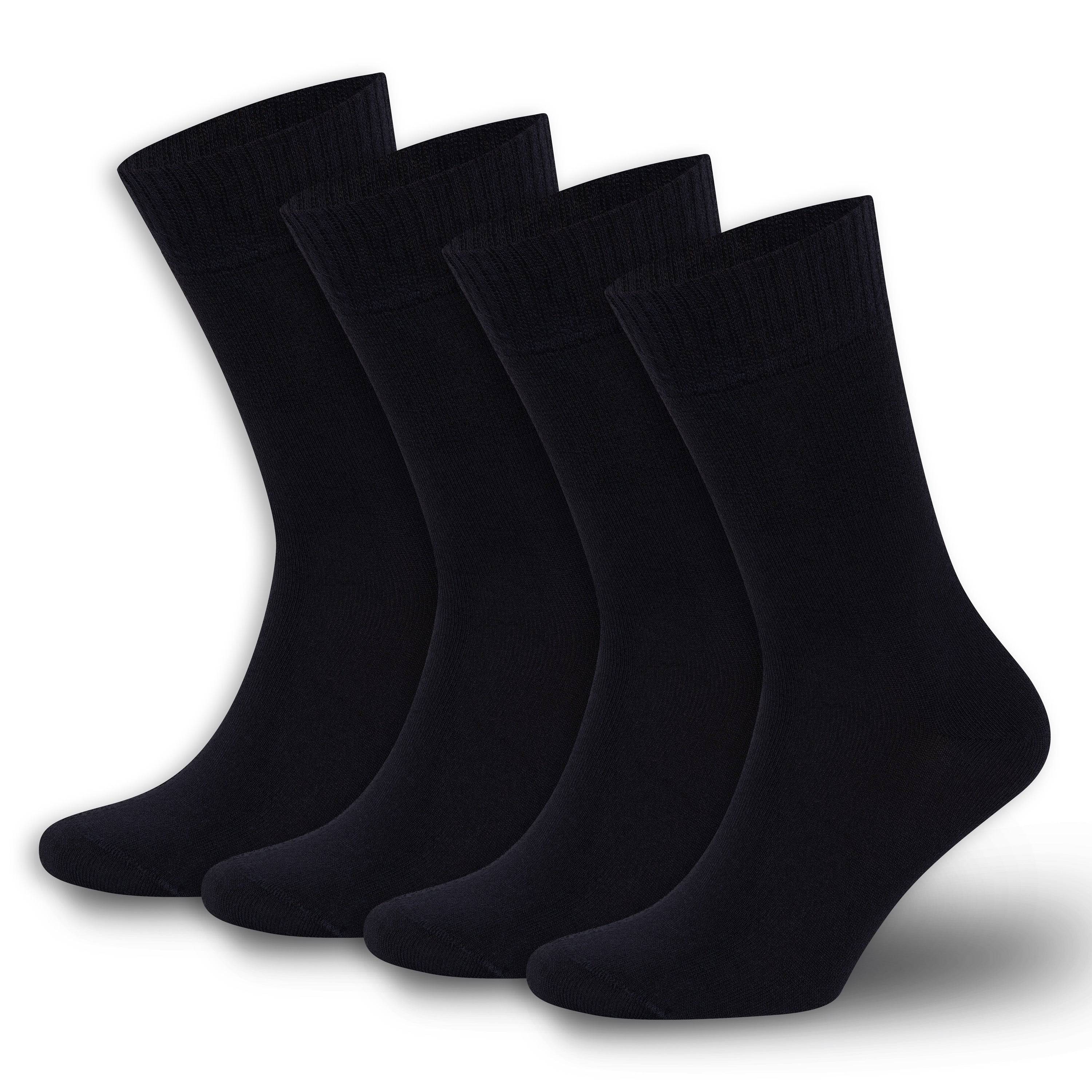 Men’s & Women’s Bamboo Diabetic Crew Socks 4-Pack
