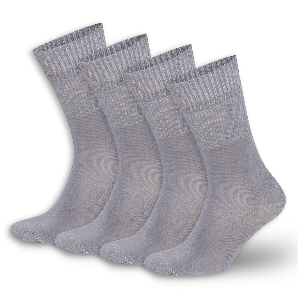 Men’s & Women’s Bamboo Diabetic Crew Socks 4-Pack