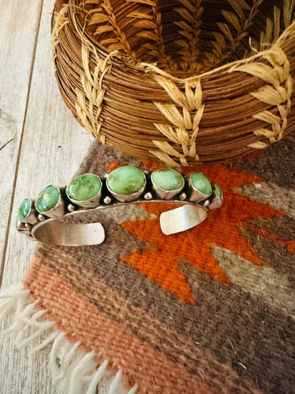 Navajo Turquoise & Sterling Silver Cuff Bracelet b