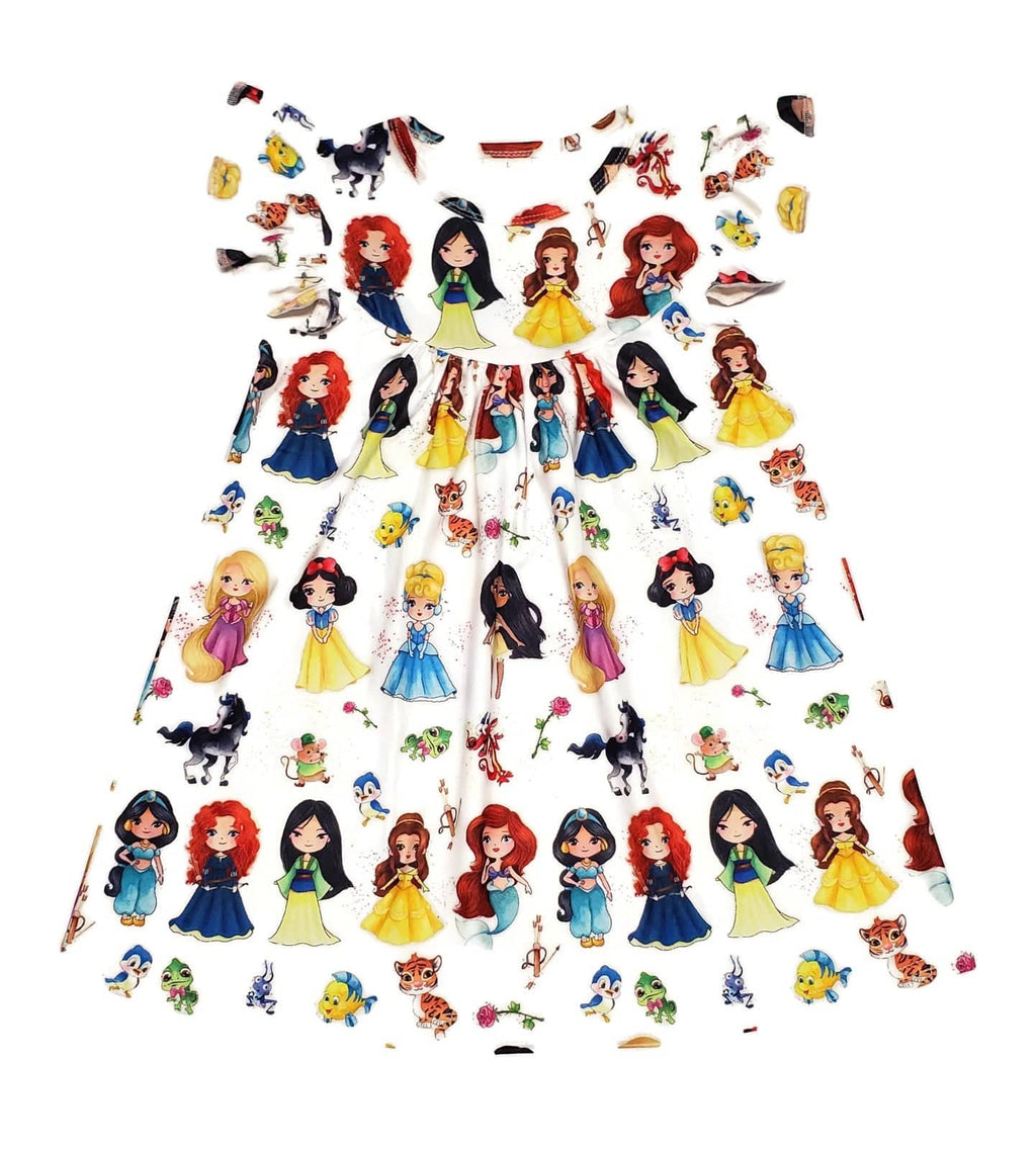 Princess and Friends Milk Silk Flutter Dress